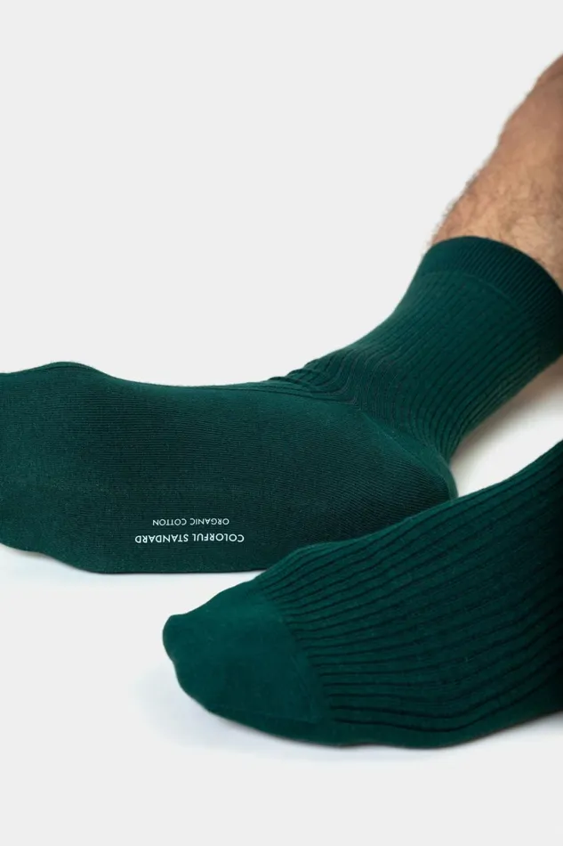 Men Socks and Colorful Standard Merino Wool Blend Sock Faded Pink