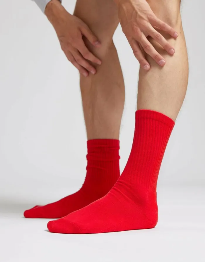 Men Socks and Colorful Standard Organic Active Sock Kelly Green
