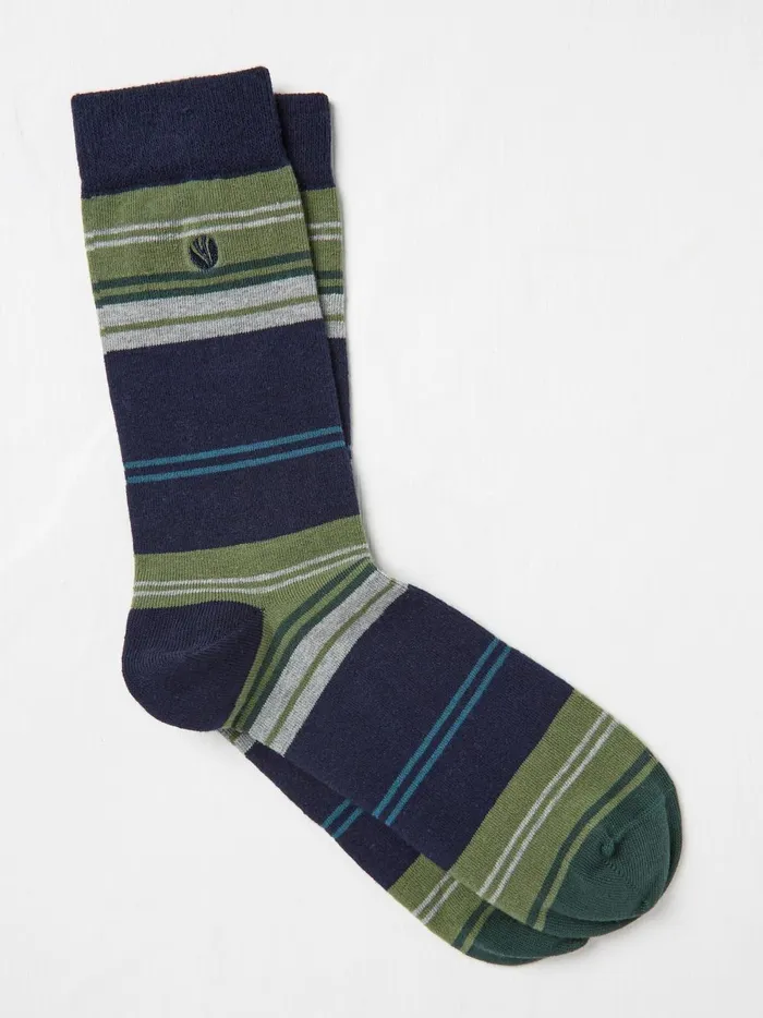 Men Socks Fat Face Navy Otis Socks 1 Pack