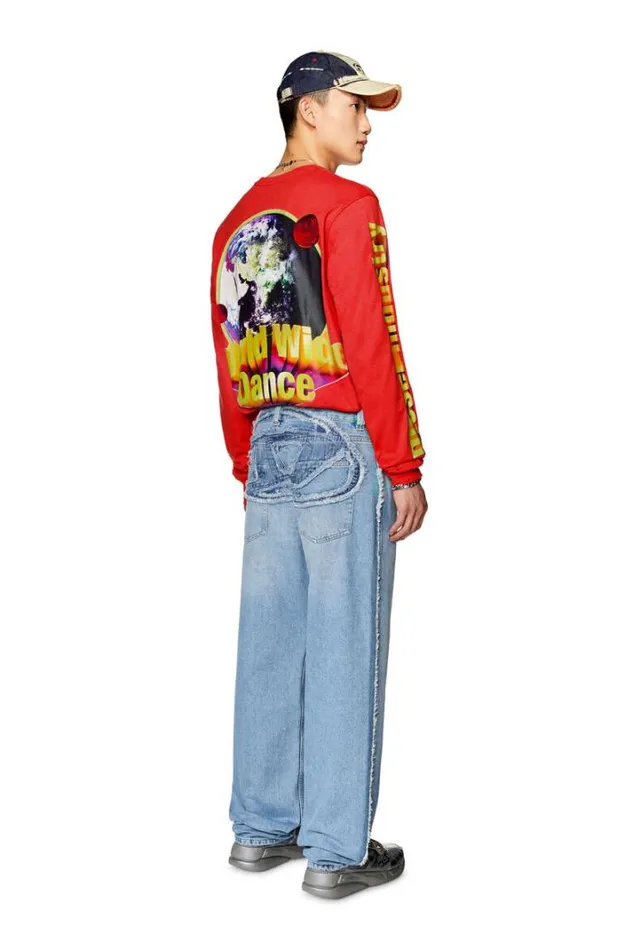 Men Straight Jeans 2010 DMacs 0hlac Light Blue Diesel Straight