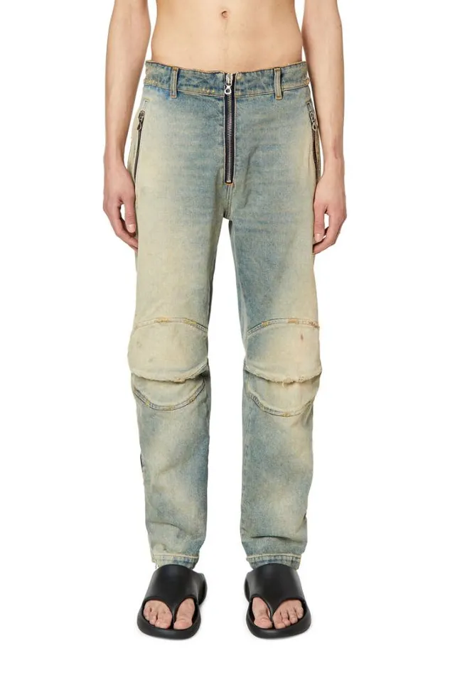Men Straight Jeans DGenerate 0enav Light Blue Diesel Straight