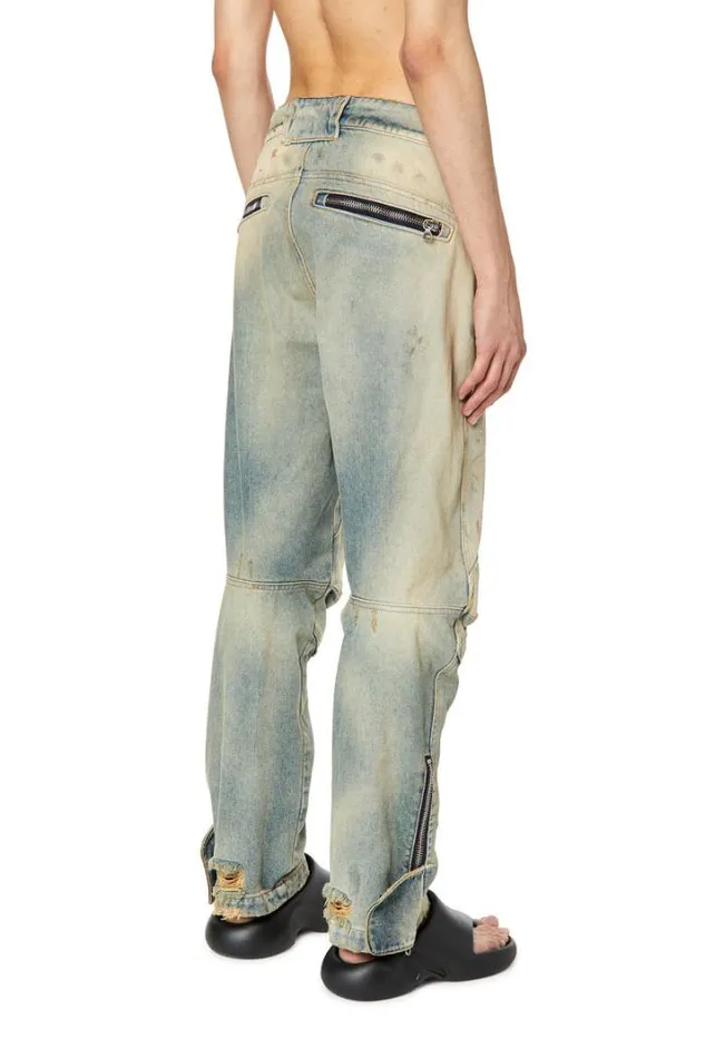 Men Straight Jeans DGenerate 0enav Light Blue Diesel Straight