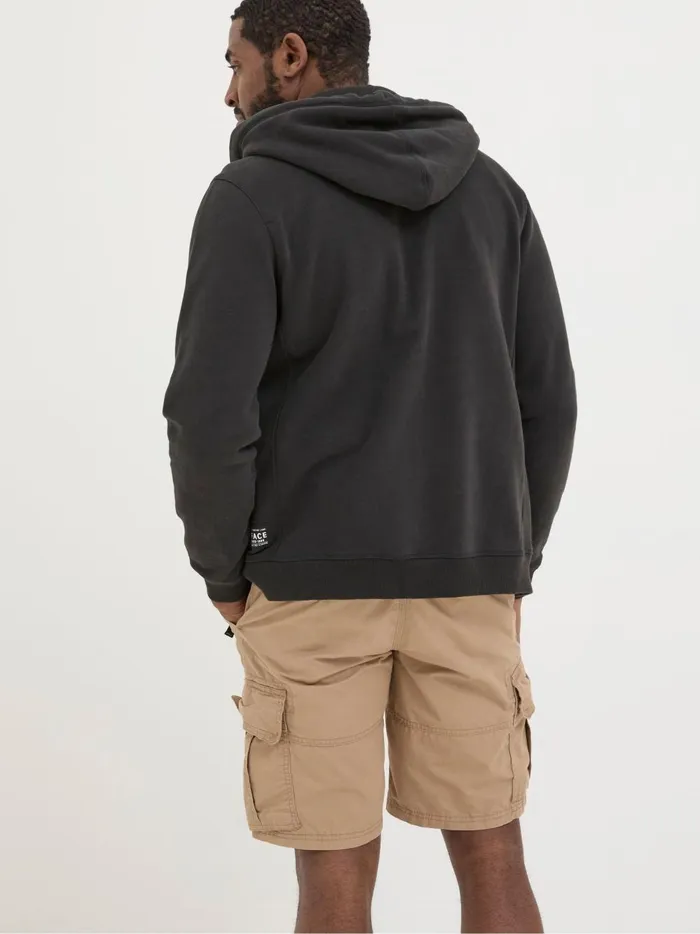 Men Sweatshirts and Hoodies Fat Face Brooke Black Zip Through Hoodie
