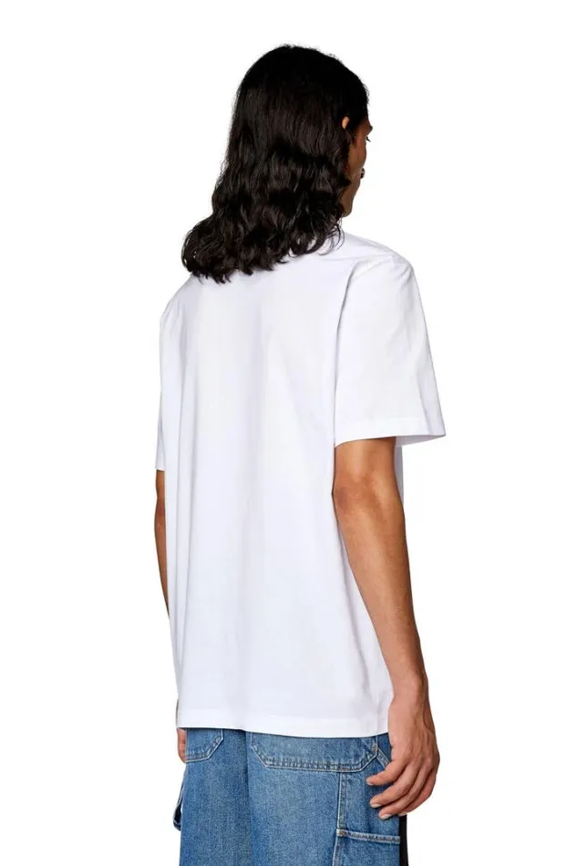 Men TJustL21 White Diesel Tshirts Men TJustL21 White Diesel Tshirts