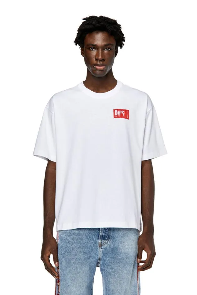 Men TNlabel White Diesel Tshirts Men TNlabel White Diesel Tshirts