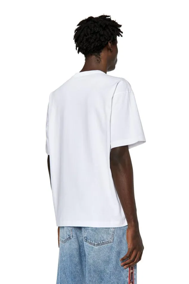 Men TNlabel White Diesel Tshirts Men TNlabel White Diesel Tshirts
