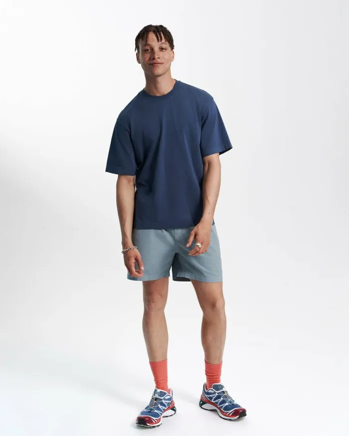 Men TShirts Colorful Standard Oversized Organic TShirt Petrol Blue