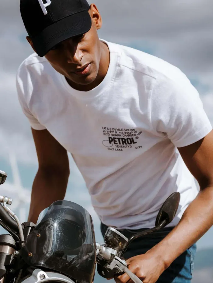 Men TShirts Petrol Industries Artwork TShirt Bright White