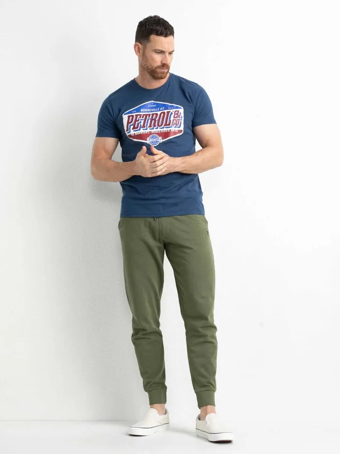 Men TShirts Petrol Industries Artwork TShirt Petrol Blue