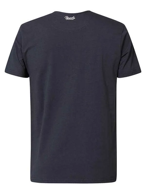 Men TShirts Petrol Industries Artwork TShirt Raven Grey