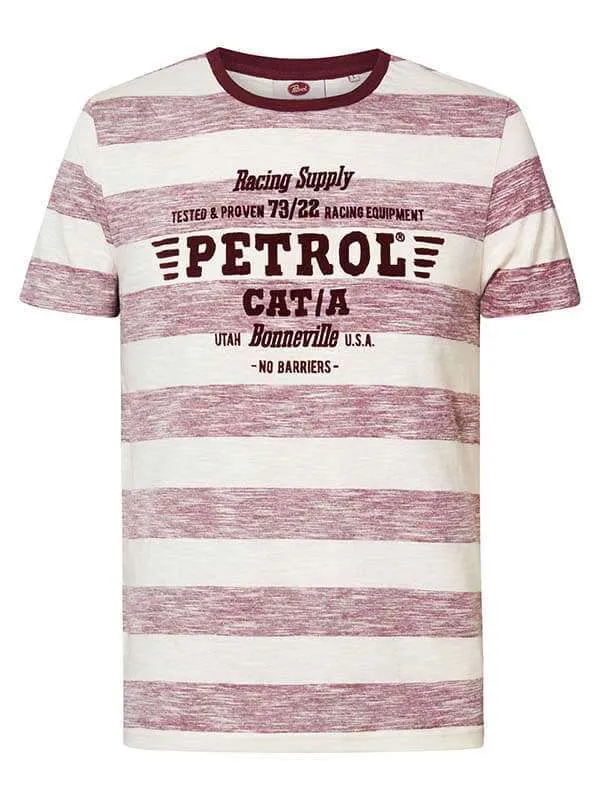 Men TShirts Petrol Industries Striped TShirt Sky White