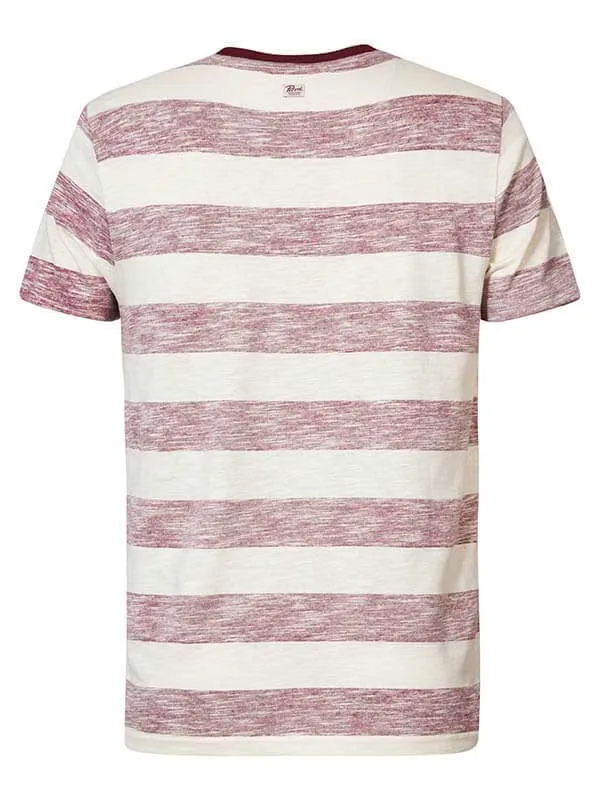 Men TShirts Petrol Industries Striped TShirt Sky White