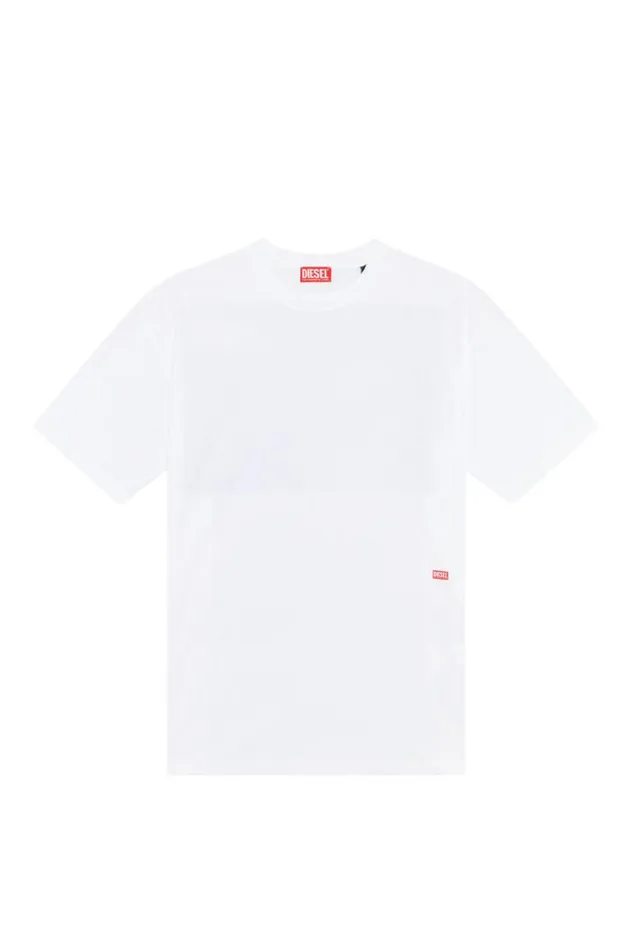 Men TWashL10 White Diesel Tshirts