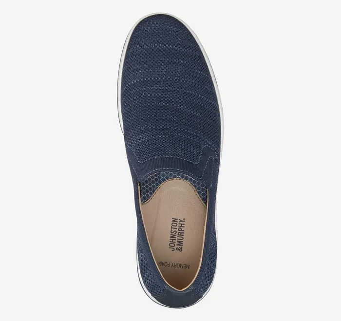 Men Trenton Knit SlipOn Navy Knit JohnstonandMurphy SlipOns and Loafers Men Trenton Knit SlipOn Navy Knit JohnstonandMurphy SlipOns and Loafers