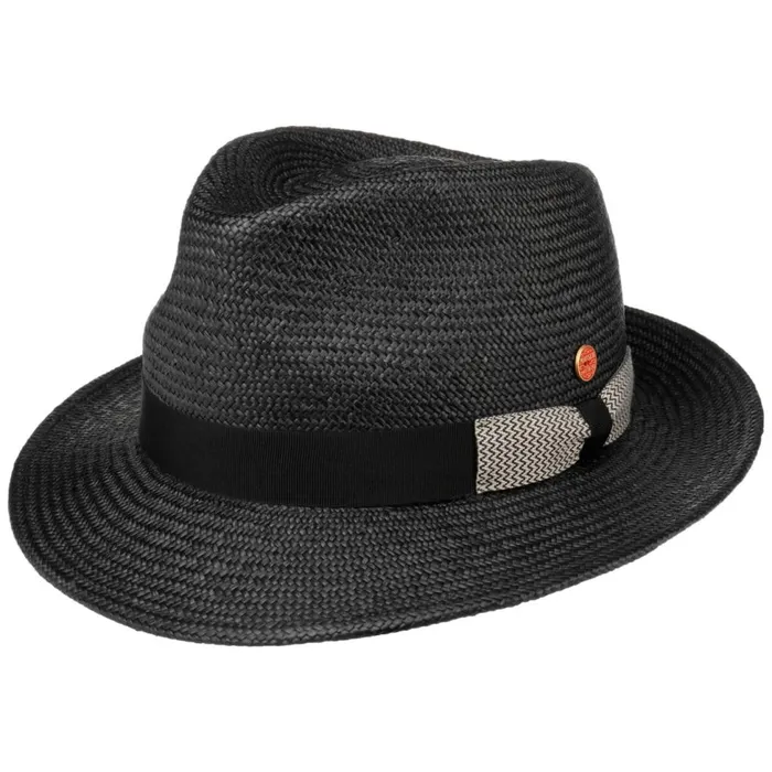 Men Trilby Hats Mayser Maleo Panama Hat Black
