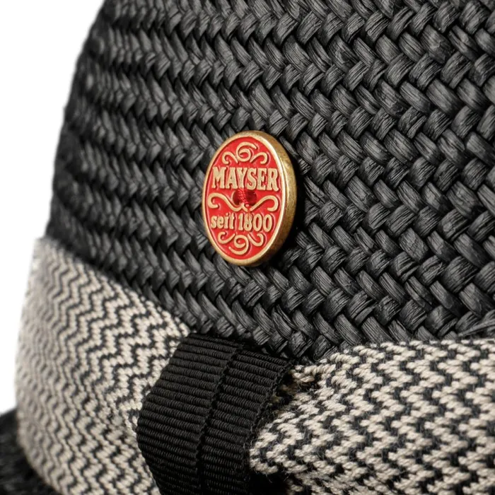 Men Trilby Hats Mayser Maleo Panama Hat Black Men Trilby Hats Mayser Maleo Panama Hat Black