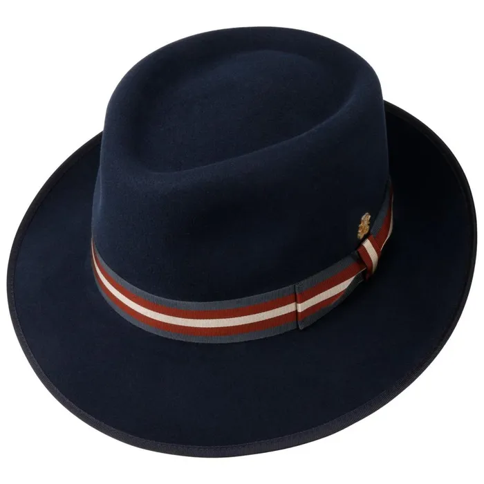 Men Trilby Hats Mayser Marcelo Stripes Wool Hat Zechbauer Beige Men Trilby Hats Mayser Marcelo Stripes Wool Hat Zechbauer Beige