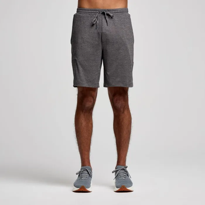 Men Triumph 8034 Short Carbon Heather Saucony Bottoms