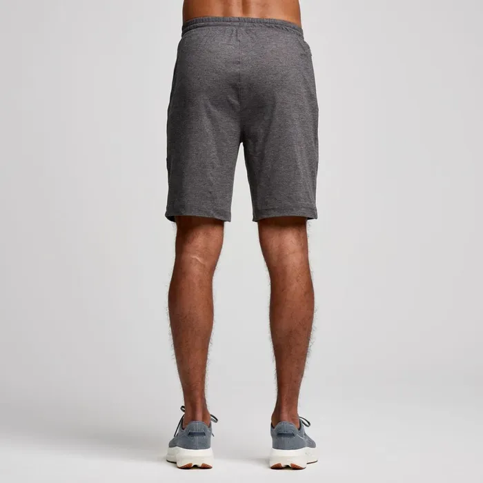 Men Triumph 8034 Short Carbon Heather Saucony Bottoms