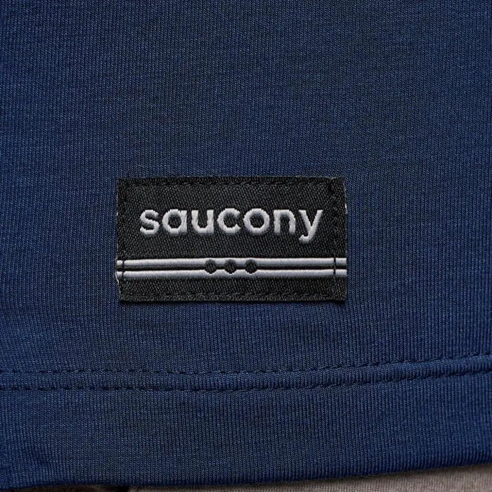 Men Triumph Long Sleeve Navy Saucony Tops
