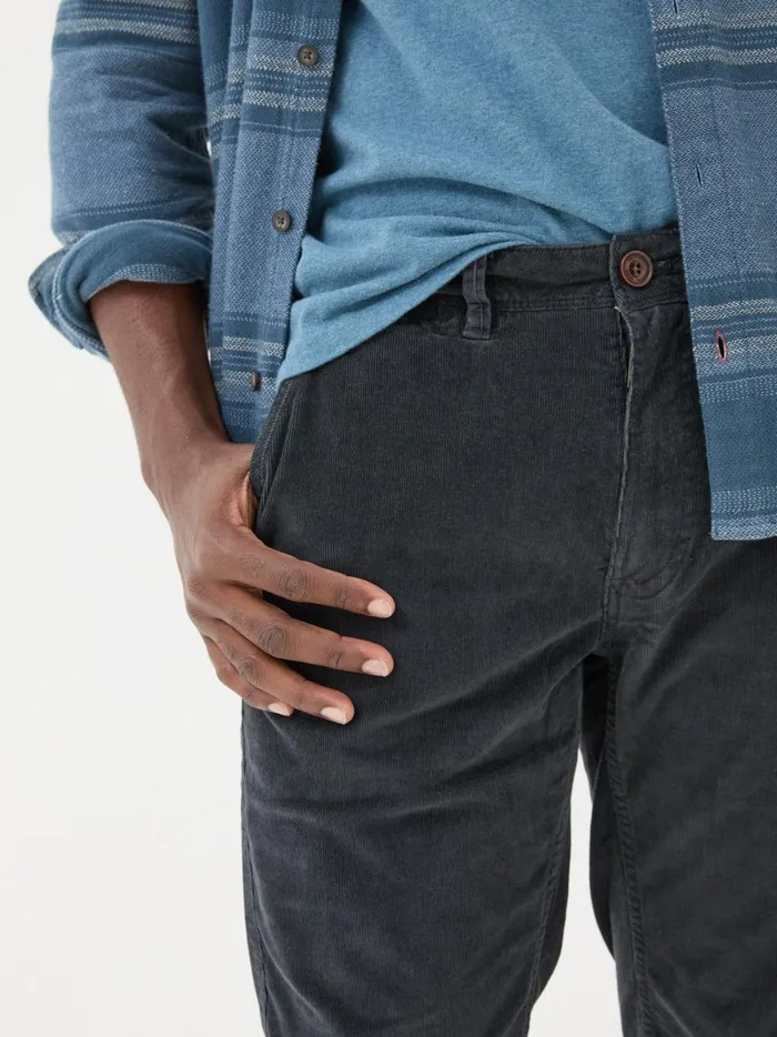 Men Trousers and Chinos Fat Face Blue Navy Straight Cord Trousers