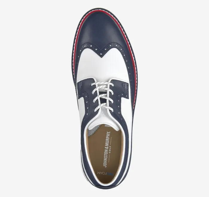 Men Upton Gl3 Luxe Hybrid Navy Waterproof Full Grainwhite Tumbled Full Grain JohnstonandMurphy LaceUps Men Upton Gl3 Luxe Hybrid Navy Waterproof Full Grainwhite Tumbled Full Grain JohnstonandMurphy LaceUps