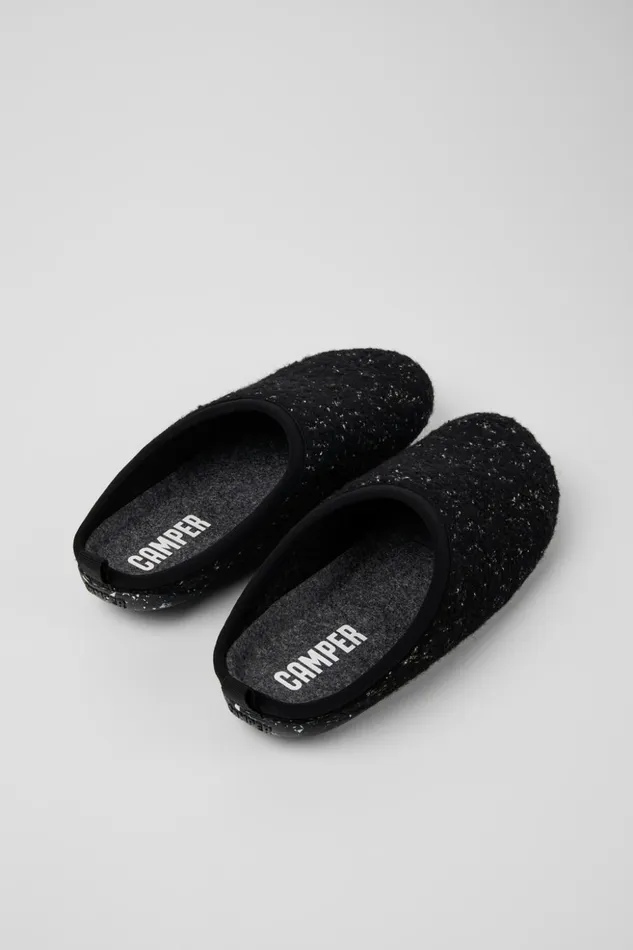 Men Wabi Black And White Slippers Camper Non Leather Shoes Men Wabi Black And White Slippers Camper Non Leather Shoes