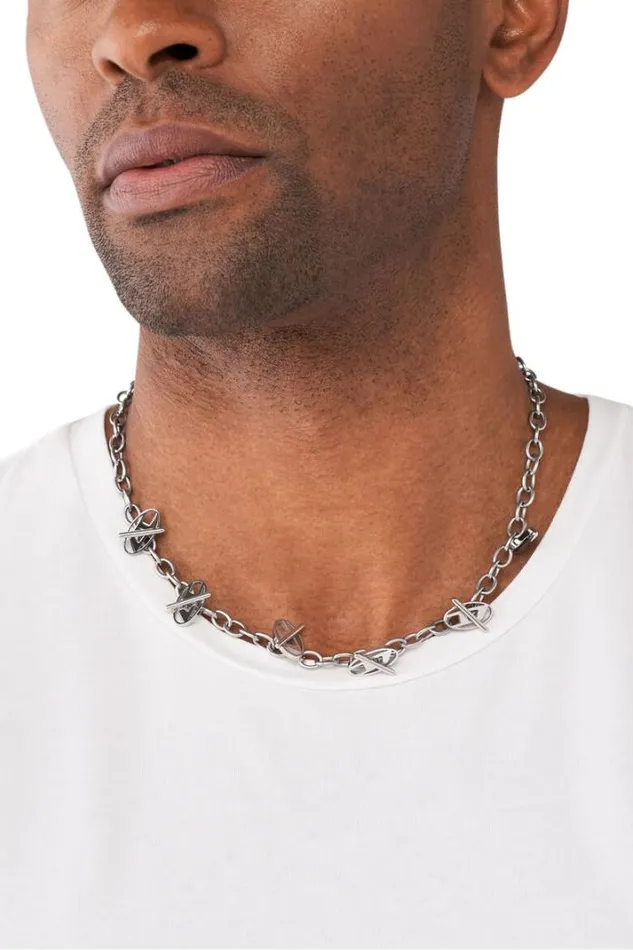 MenWomen Dx1435 Silver Diesel Jewelry MenWomen Dx1435 Silver Diesel Jewelry