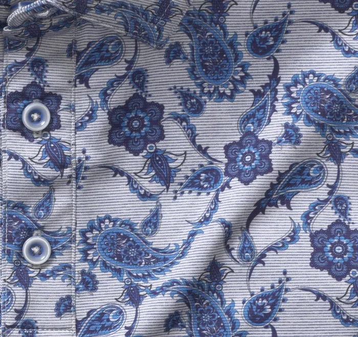 Men Xc4 Performance Polo Navy Paisley JohnstonandMurphy Polos and Tees Men Xc4 Performance Polo Navy Paisley JohnstonandMurphy Polos and Tees