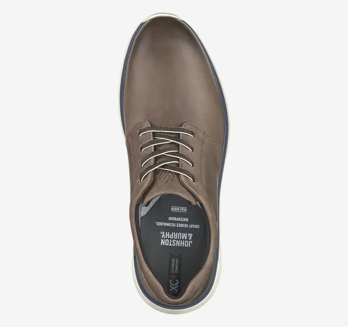 Men Xc4 Prentiss 2 Plain Toe Stone Oiled Waterproof Full Grain JohnstonandMurphy LaceUps