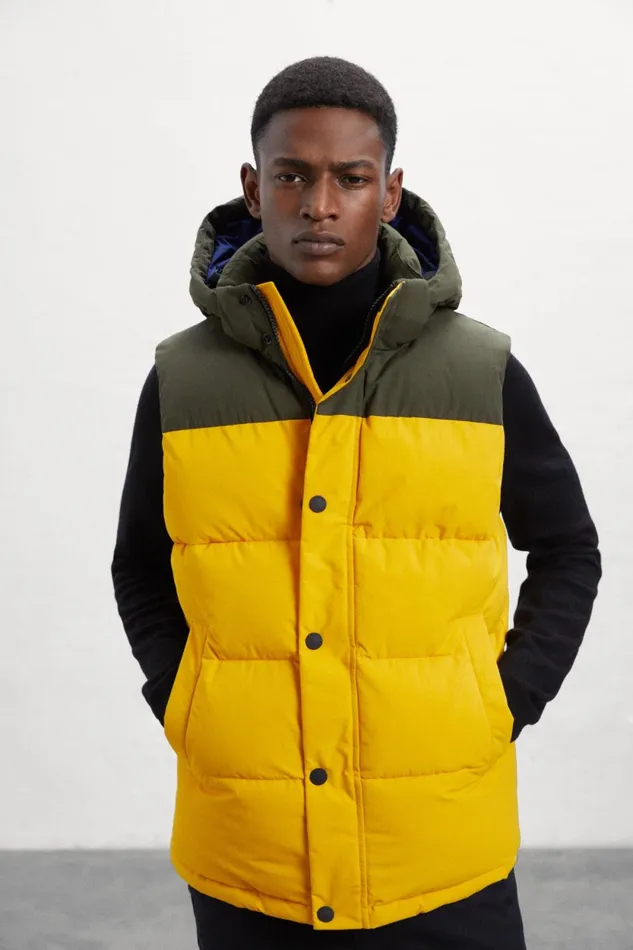 Men Yellow Jannu Vest Ecoalf Vests