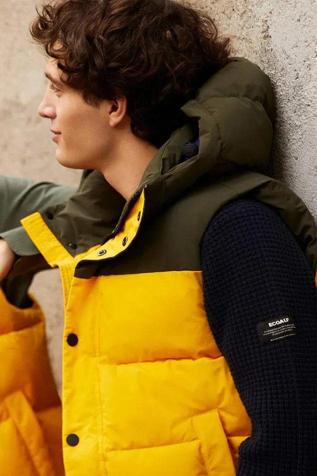 Men Yellow Jannu Vest Ecoalf Vests