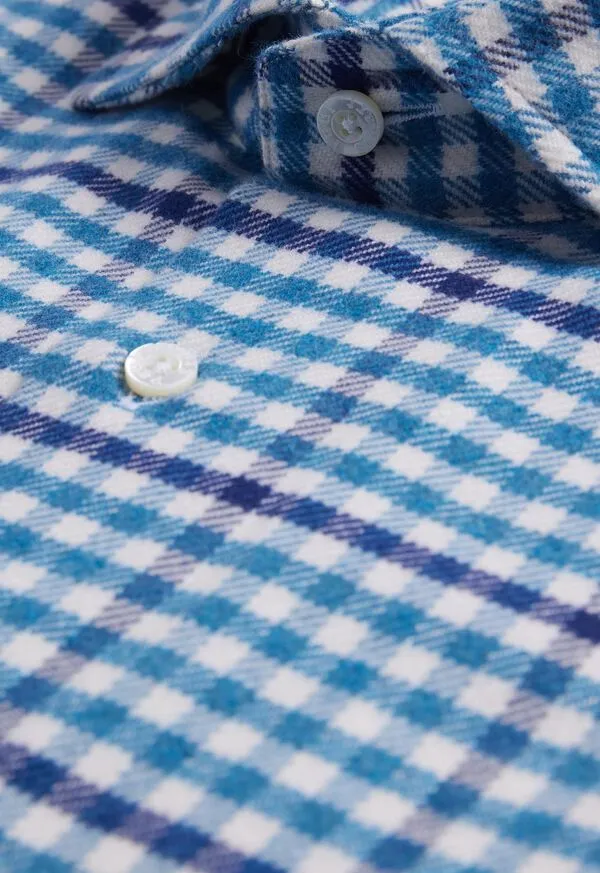 Mens Flannel Small Plaid Sport Shirt Blue Sport Shirts Paulstuart Mens Flannel Small Plaid Sport Shirt Blue Sport Shirts Paulstuart