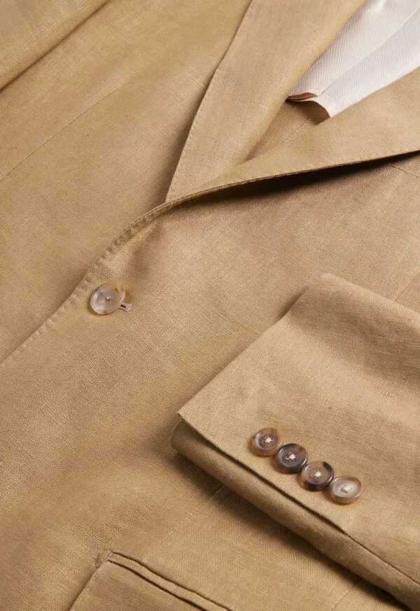 Mens Linen Jacket Wheat Blazers and Jackets Paulstuart