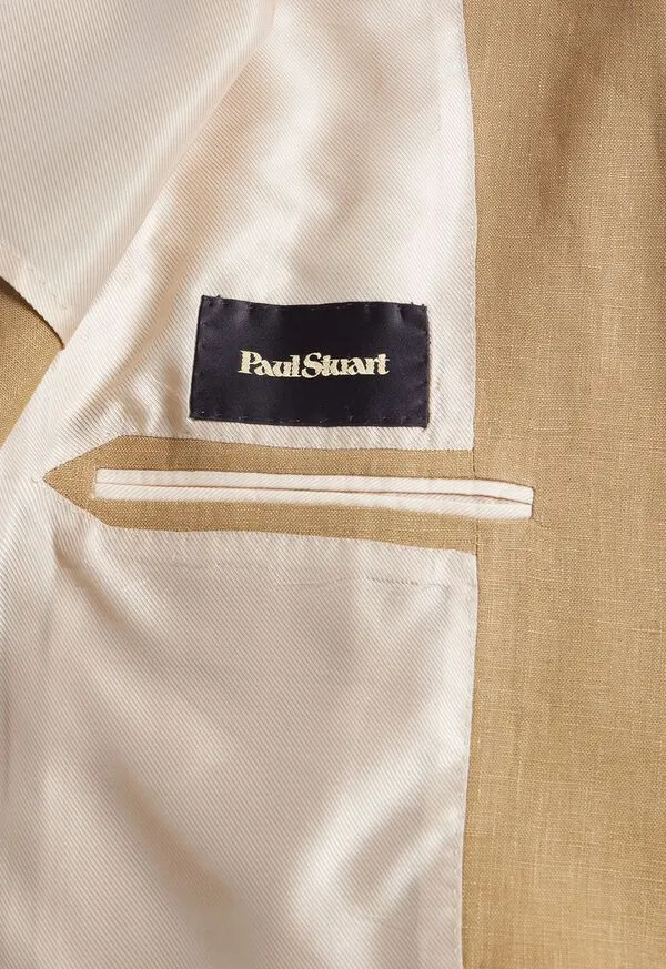 Mens Linen Jacket Wheat Blazers and Jackets Paulstuart