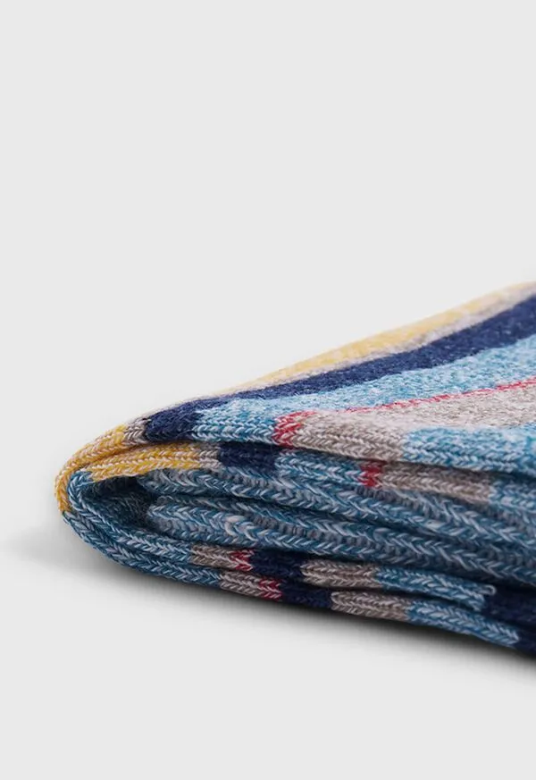 Mens Linen Mlange Striped Sock Navy Socks Paulstuart Mens Linen Mlange Striped Sock Navy Socks Paulstuart