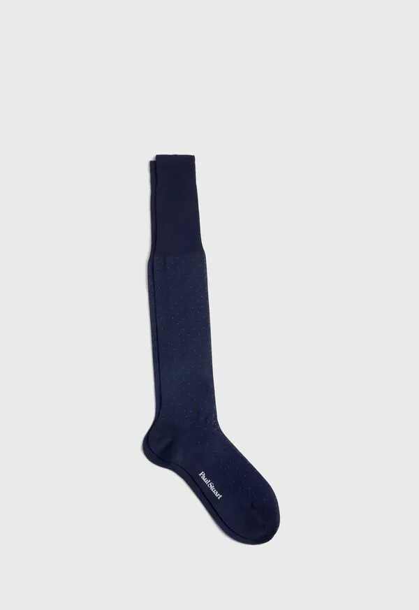 Mens Paulstuart Cotton Bird8217s Eye Sock Black Socks