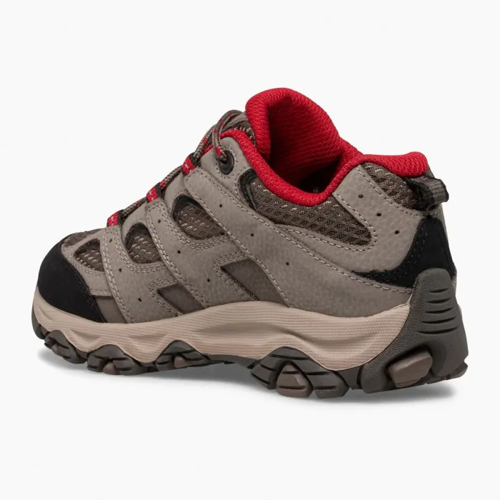 Merrell Boots Kids Big Moab 3 Low Lace Waterproof Sneaker Boulder Red