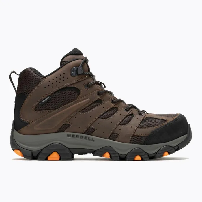 Merrell Boots Men Moab Vertex 2 Mid Waterproof Carbon Fiber Work Boot Earth
