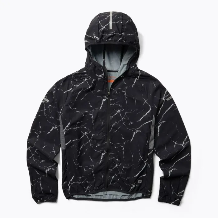 Merrell Outerwear Women Trail Running Jacket Lightning Print