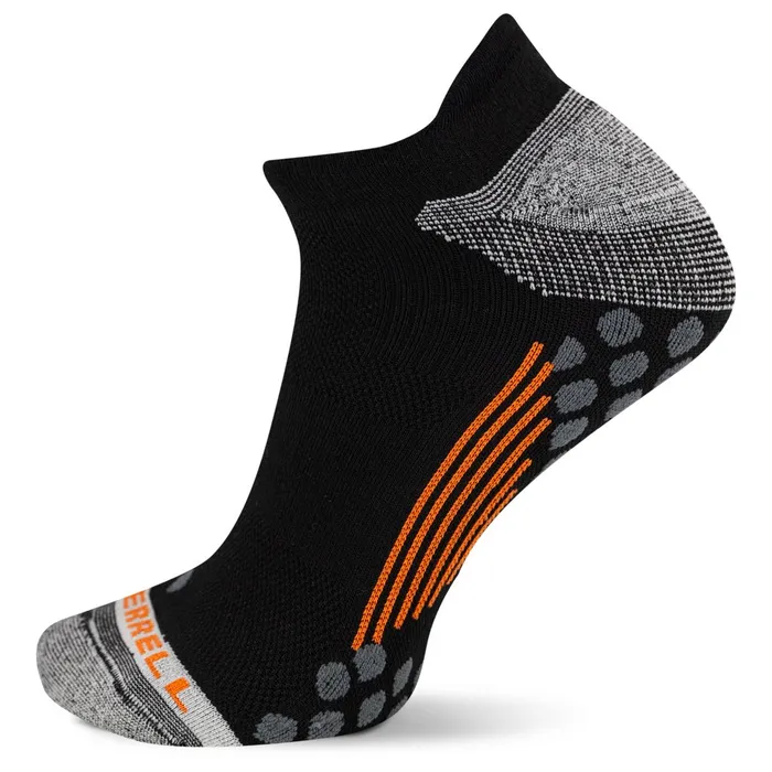 Merrell Socks MenWomen Retrail 100 Recycled Hiker Low Cut Tab Sock Black