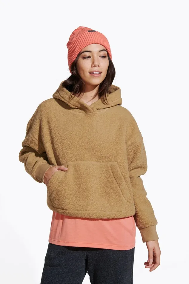 Merrell Tops Women Sherpa Hoody Kelp