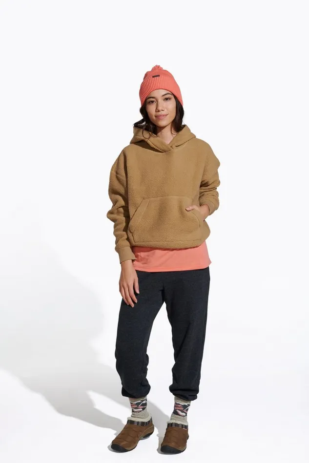 Merrell Tops Women Sherpa Hoody Kelp