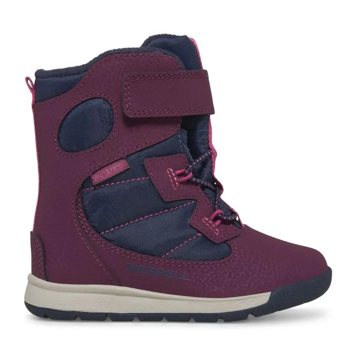 Merrell Winter Boots Kids Little Snow Bank Jr Waterproof Boot Navyberry