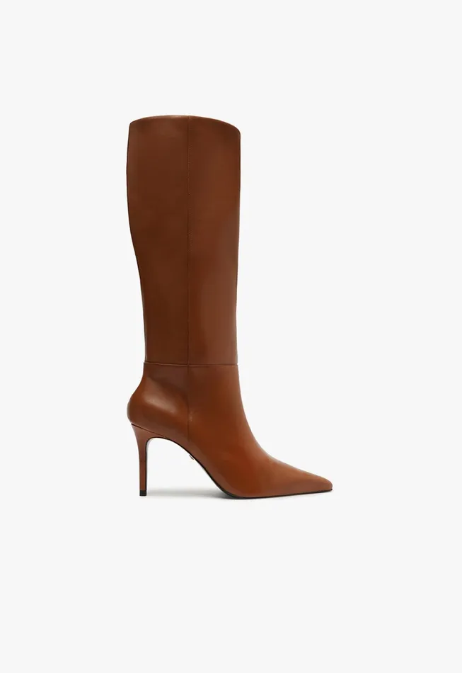 Mikki Up Boot Brown Women Schutz Shoes Boots