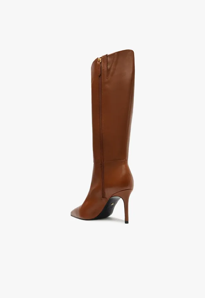 Mikki Up Boot Brown Women Schutz Shoes Boots