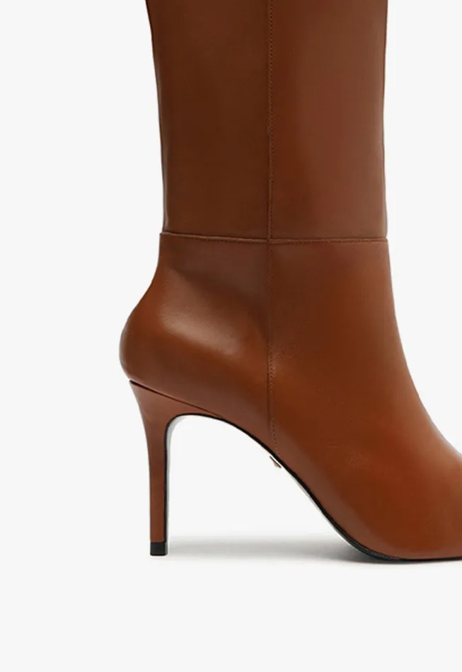Mikki Up Boot Brown Women Schutz Shoes Boots