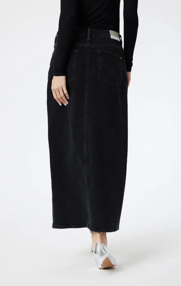 Milena Denim Skirt In Dark Smoke Denim Women Mavi Jeans Dresses and Skirts