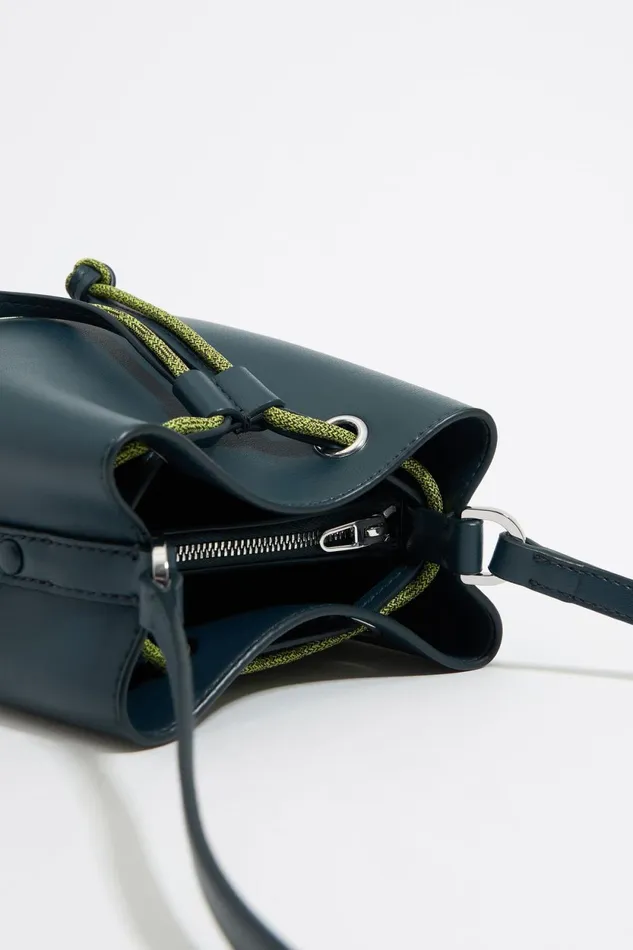 Mini Bluegreen Leather Chihuahua Bag Teal Women Bimba Y Lola Crossbody Bags