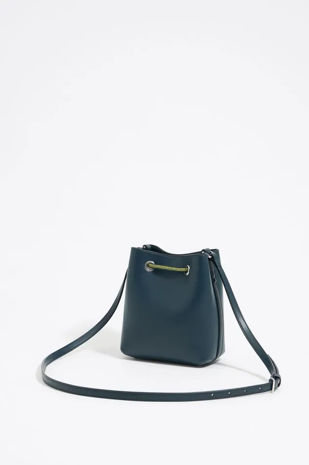 Mini Bluegreen Leather Chihuahua Bag Teal Women Bimba Y Lola Crossbody Bags